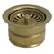Nantucket Sinks 3.5 Inch Extended Flange Disposal Kitchen Drain Brass 3.5EDF-PB - alternate 3